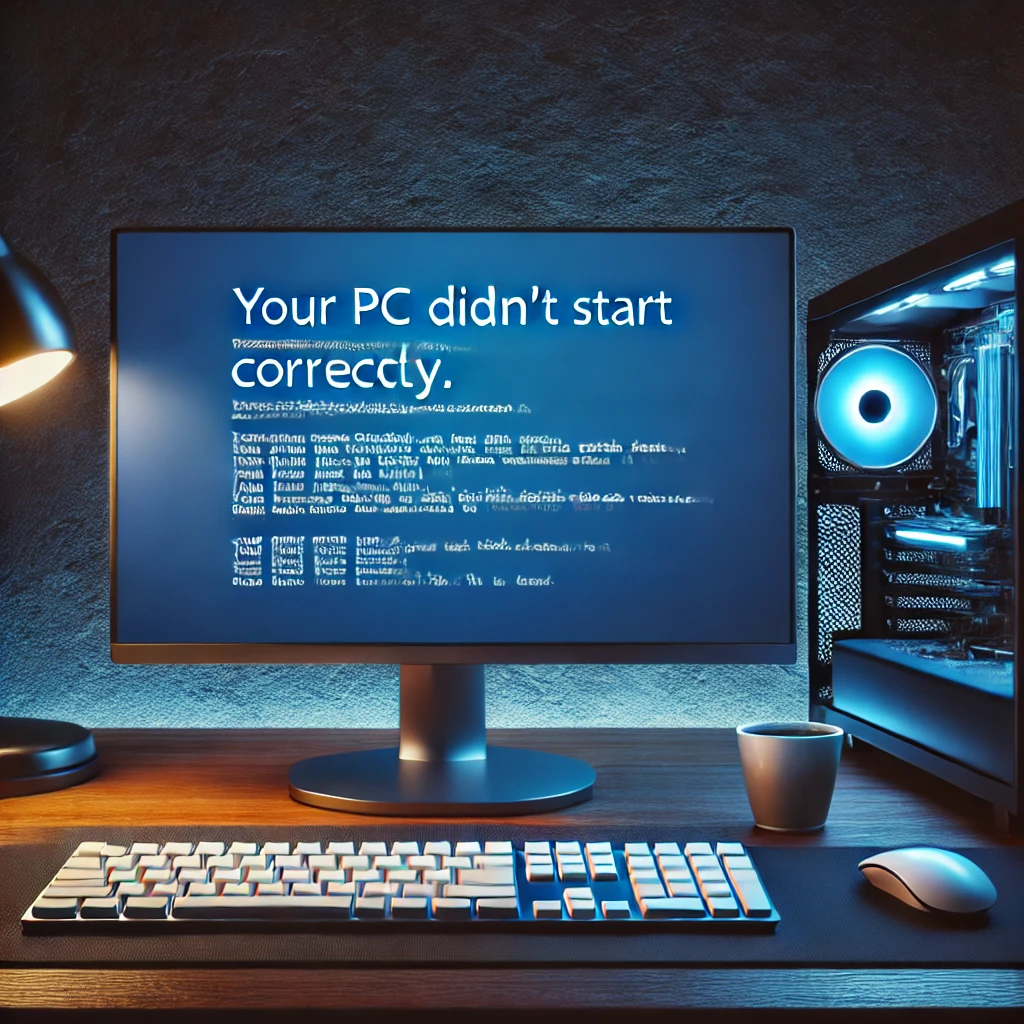 your pc didnt start correctly
